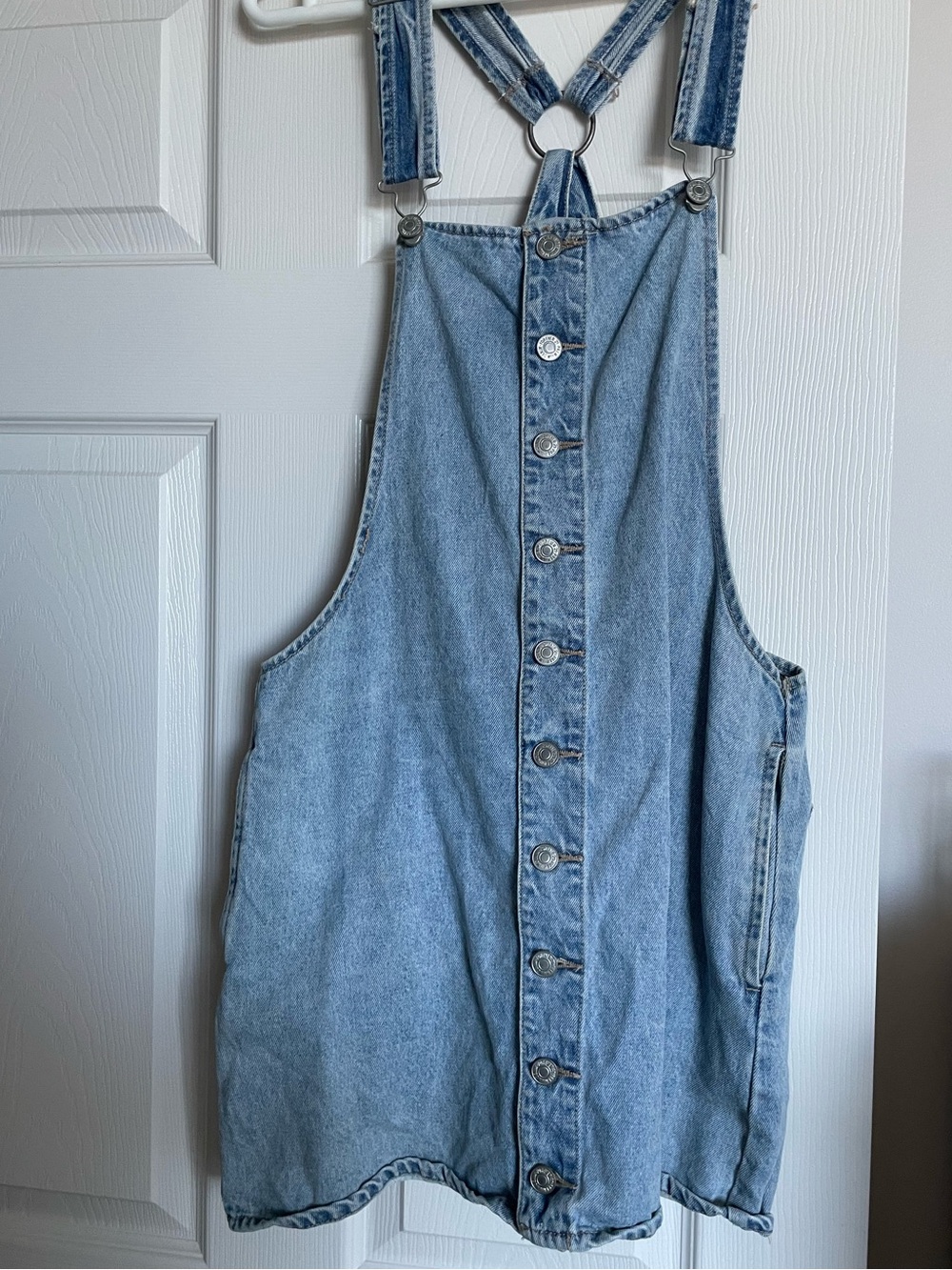 Forever 21 Light Blue Denim Overall Dress